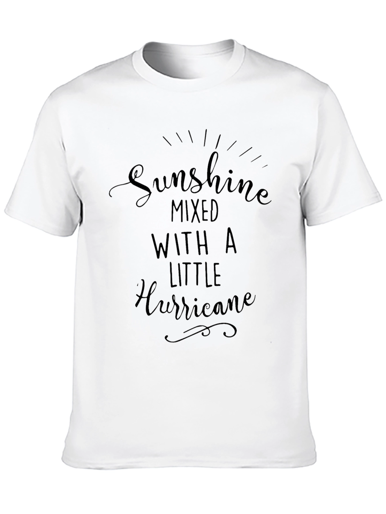 Sunshine Hurricane Graphic Tee - Black