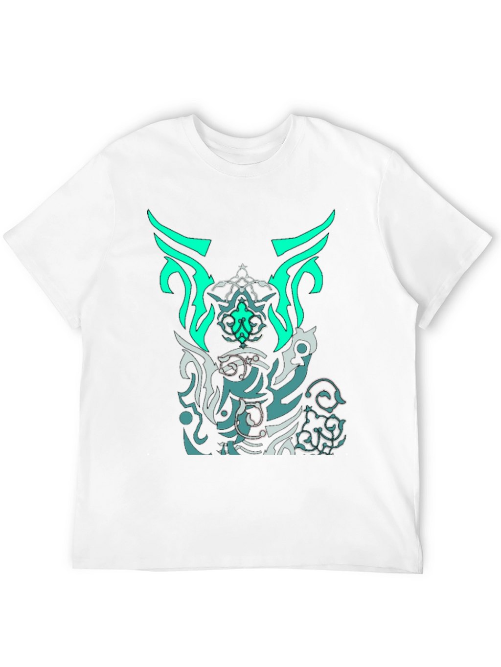 Unique Graphic Print Tee - Artistic Design