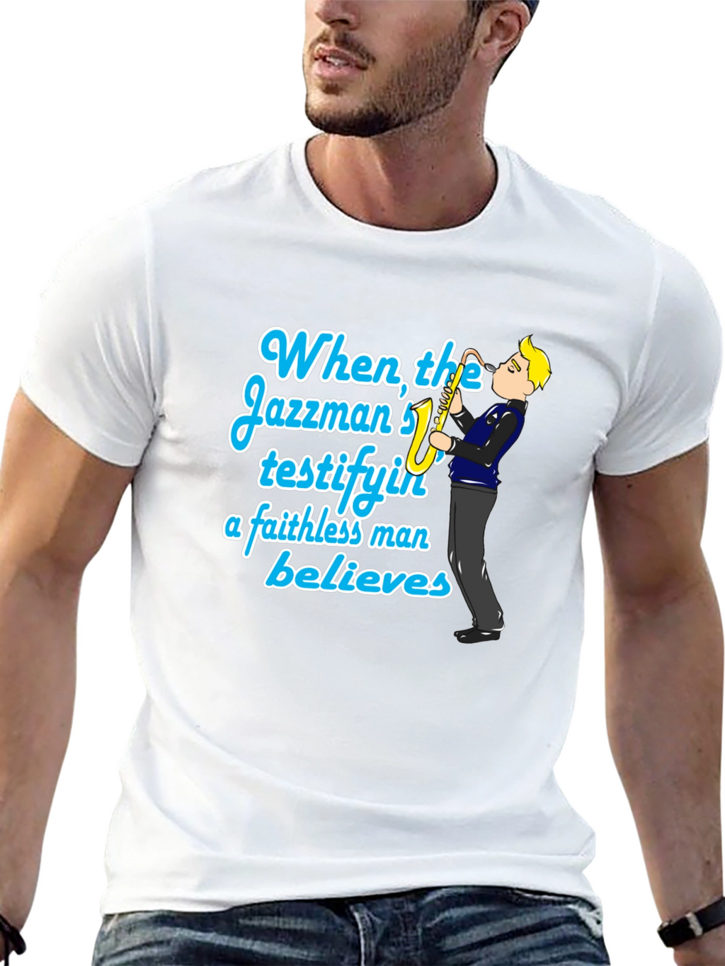 Jazzman Believes Black T-Shirt