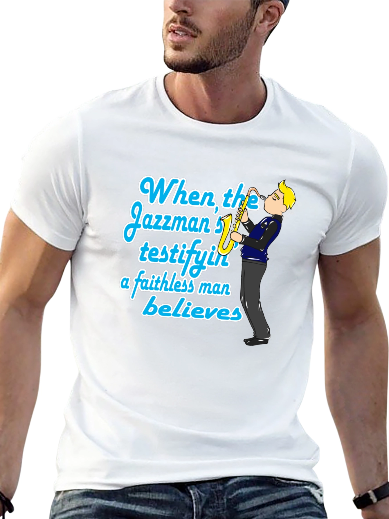 Jazzman Believes Black T-Shirt