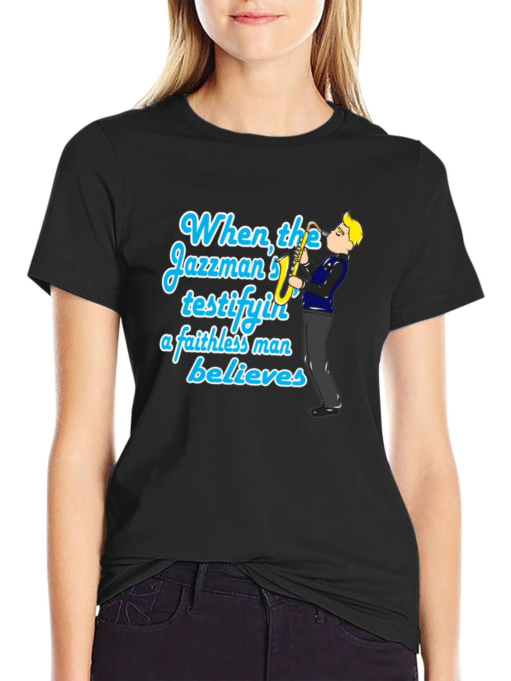 Jazzman Believes Black T-Shirt