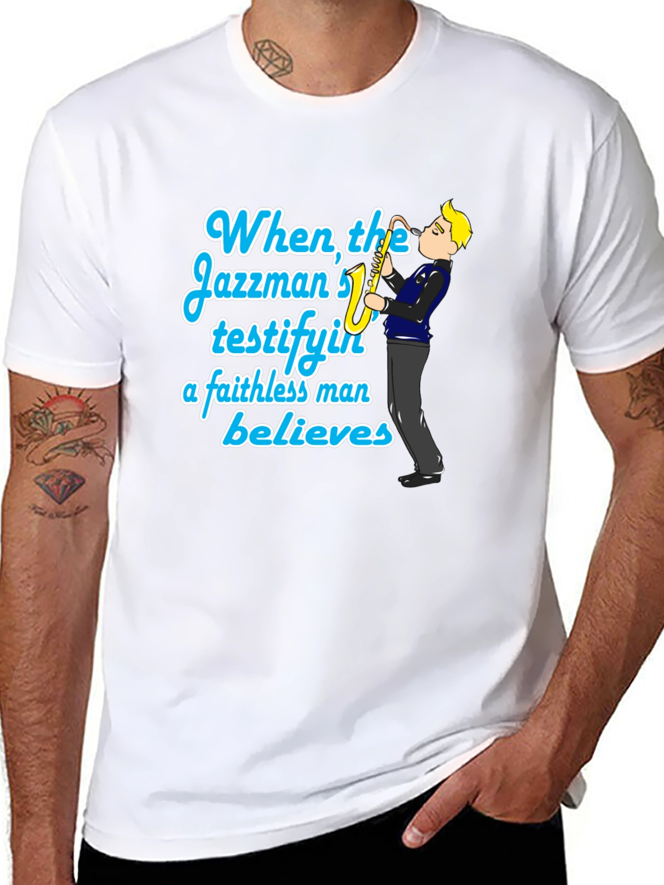 Jazzman Believes Black T-Shirt