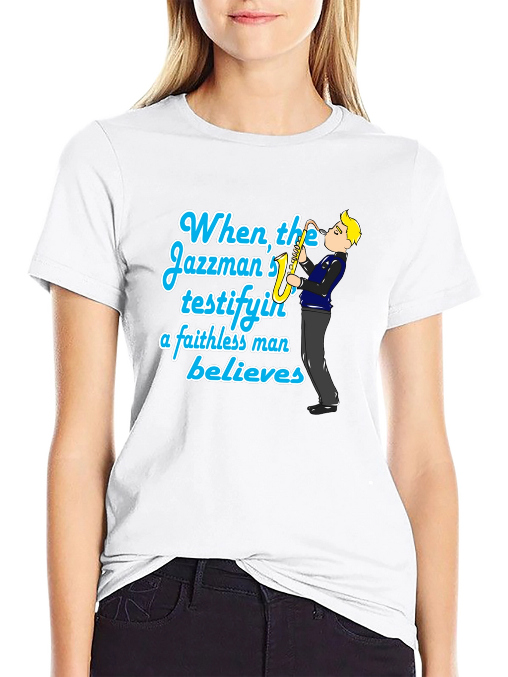 Jazzman Believes Black T-Shirt