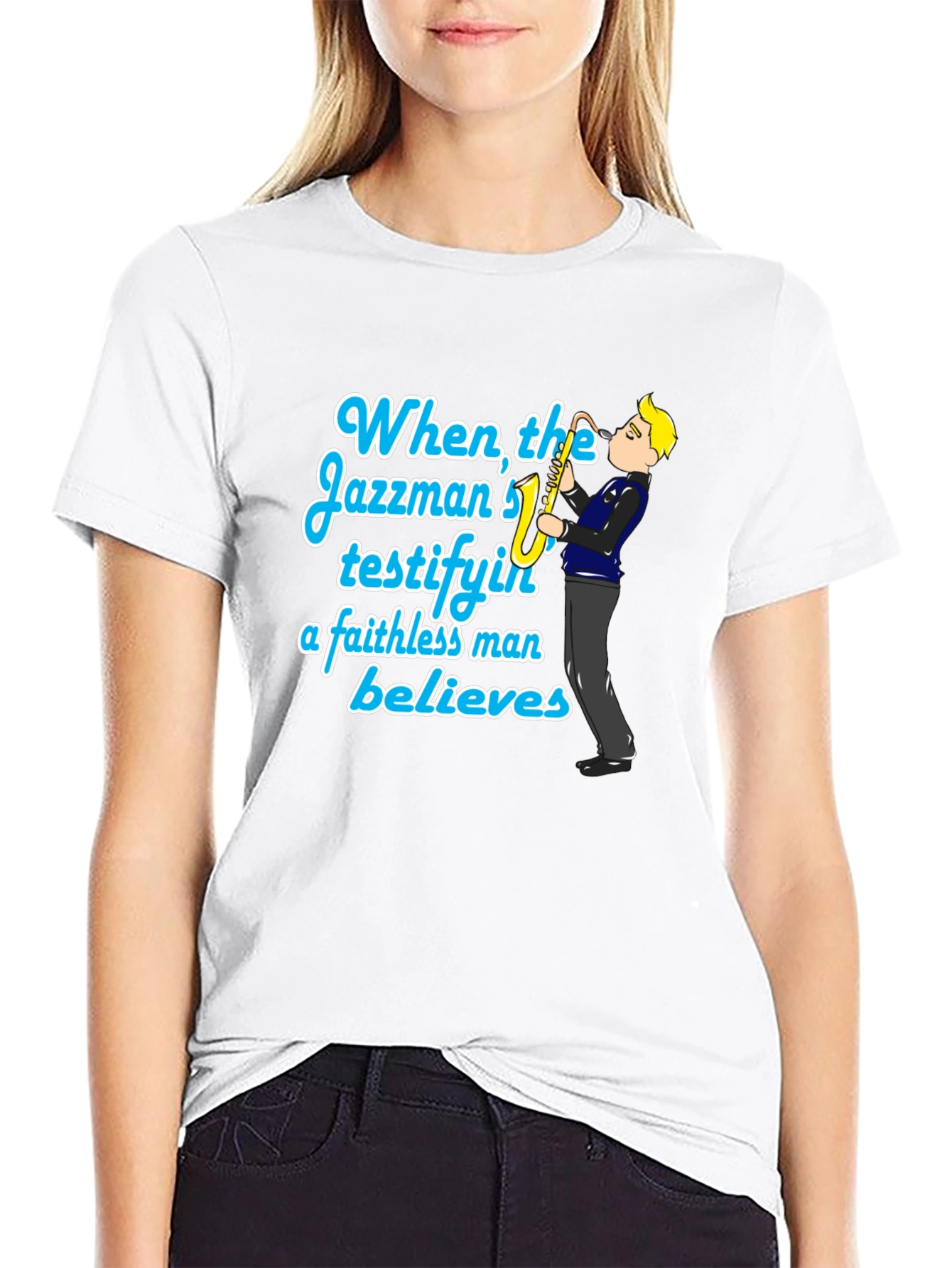 Jazzman Believes Black T-Shirt