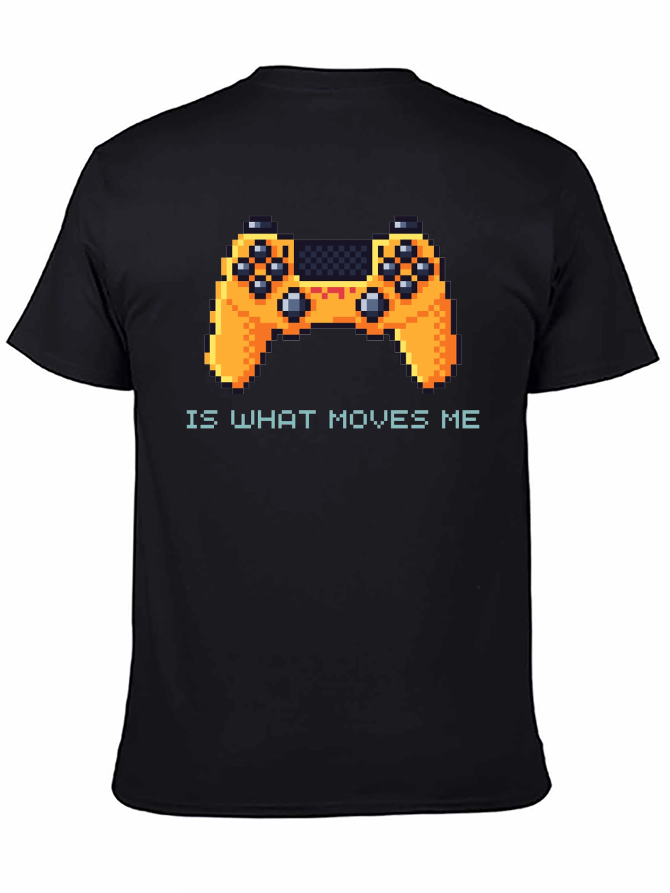 Gamer T-Shirt - Pixel Game Controller Moves Me Black Tee