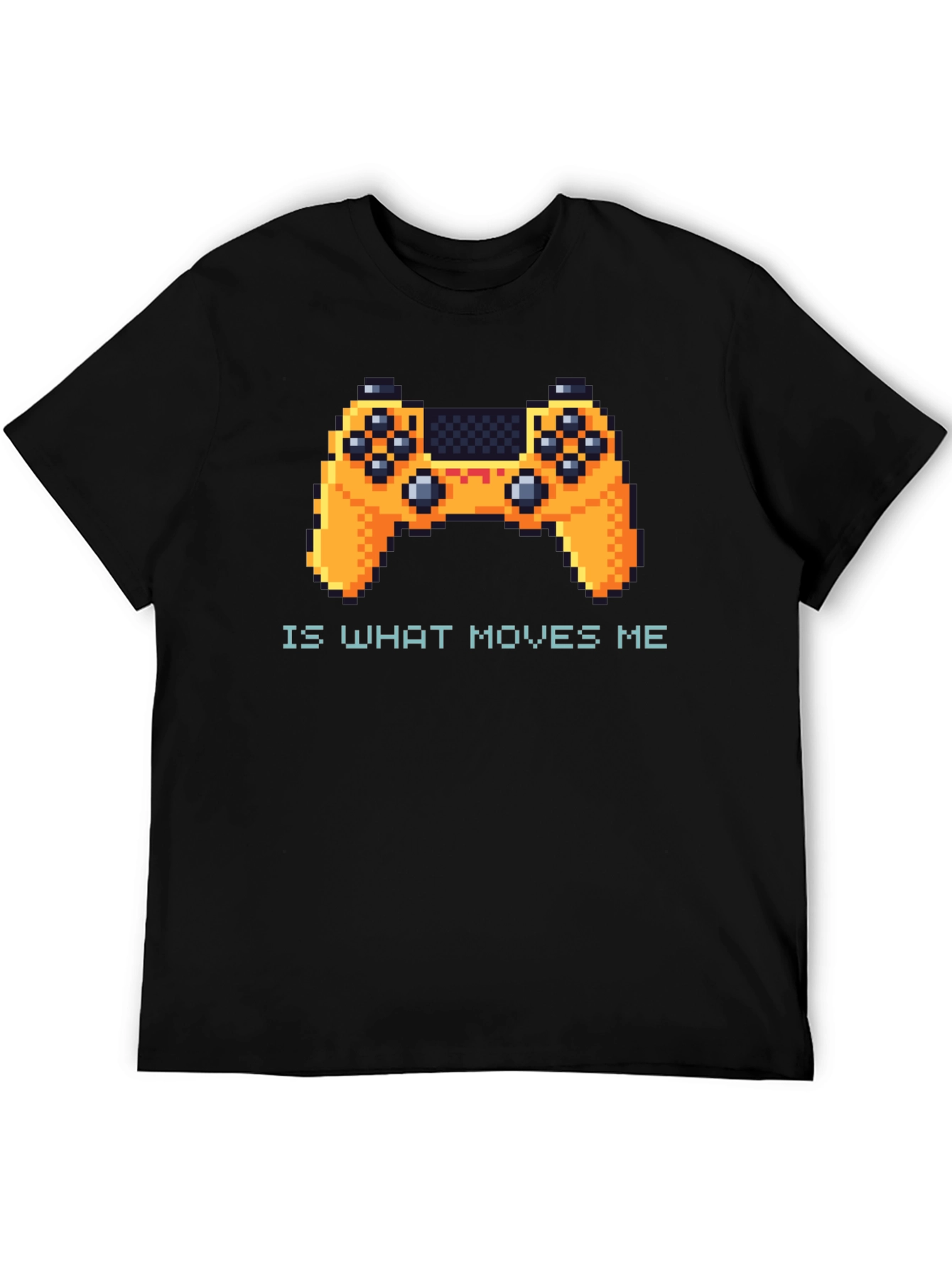 Gamer T-Shirt - Pixel Game Controller Moves Me Black Tee