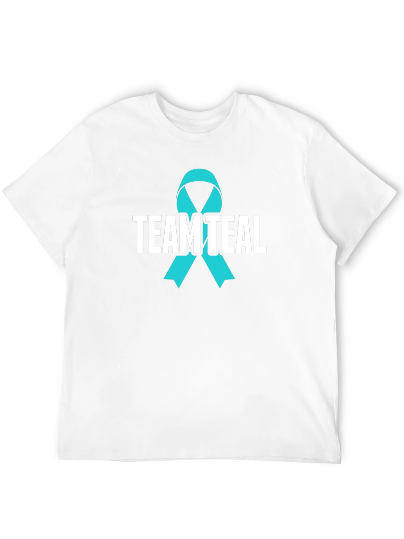 Team Teal Awareness Ribbon Graphic T-Shirt
