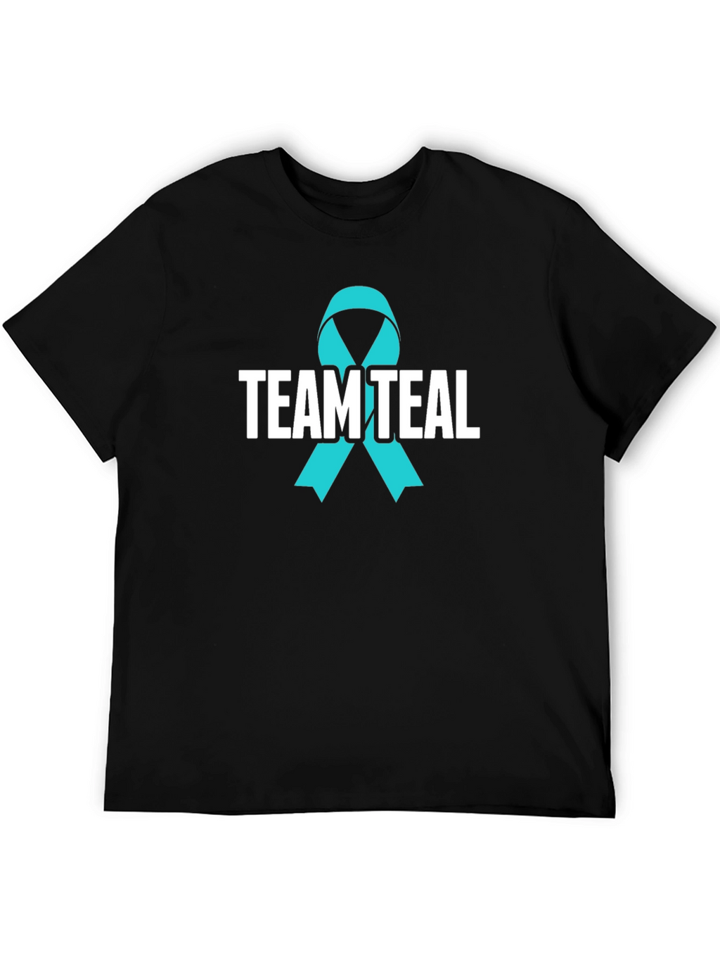 Team Teal Awareness Ribbon Graphic T-Shirt