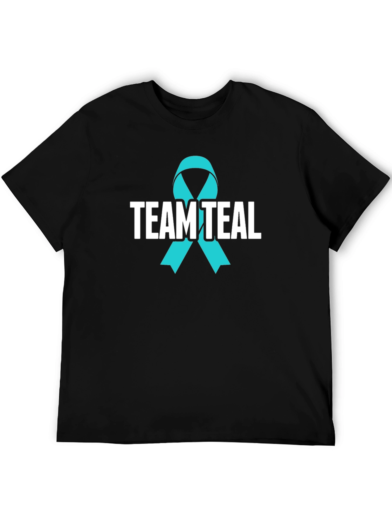 Team Teal Awareness Ribbon Graphic T-Shirt