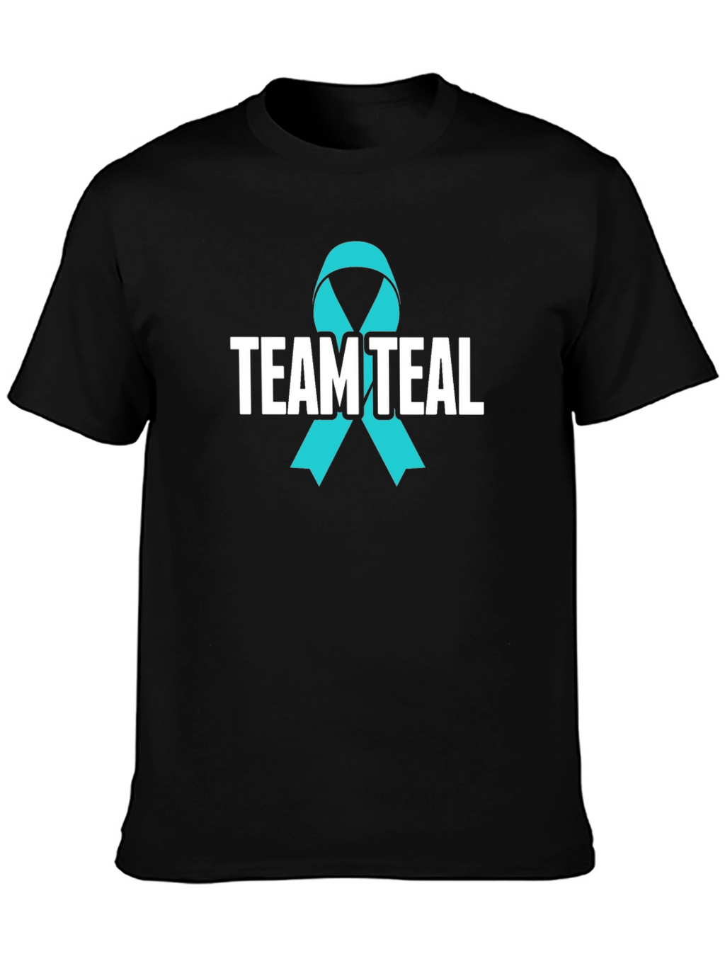 Team Teal Awareness Ribbon Graphic T-Shirt