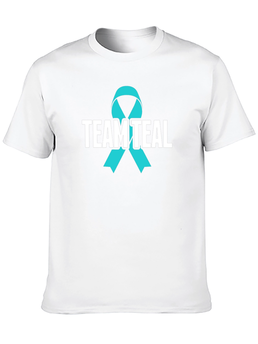 Team Teal Awareness Ribbon Graphic T-Shirt
