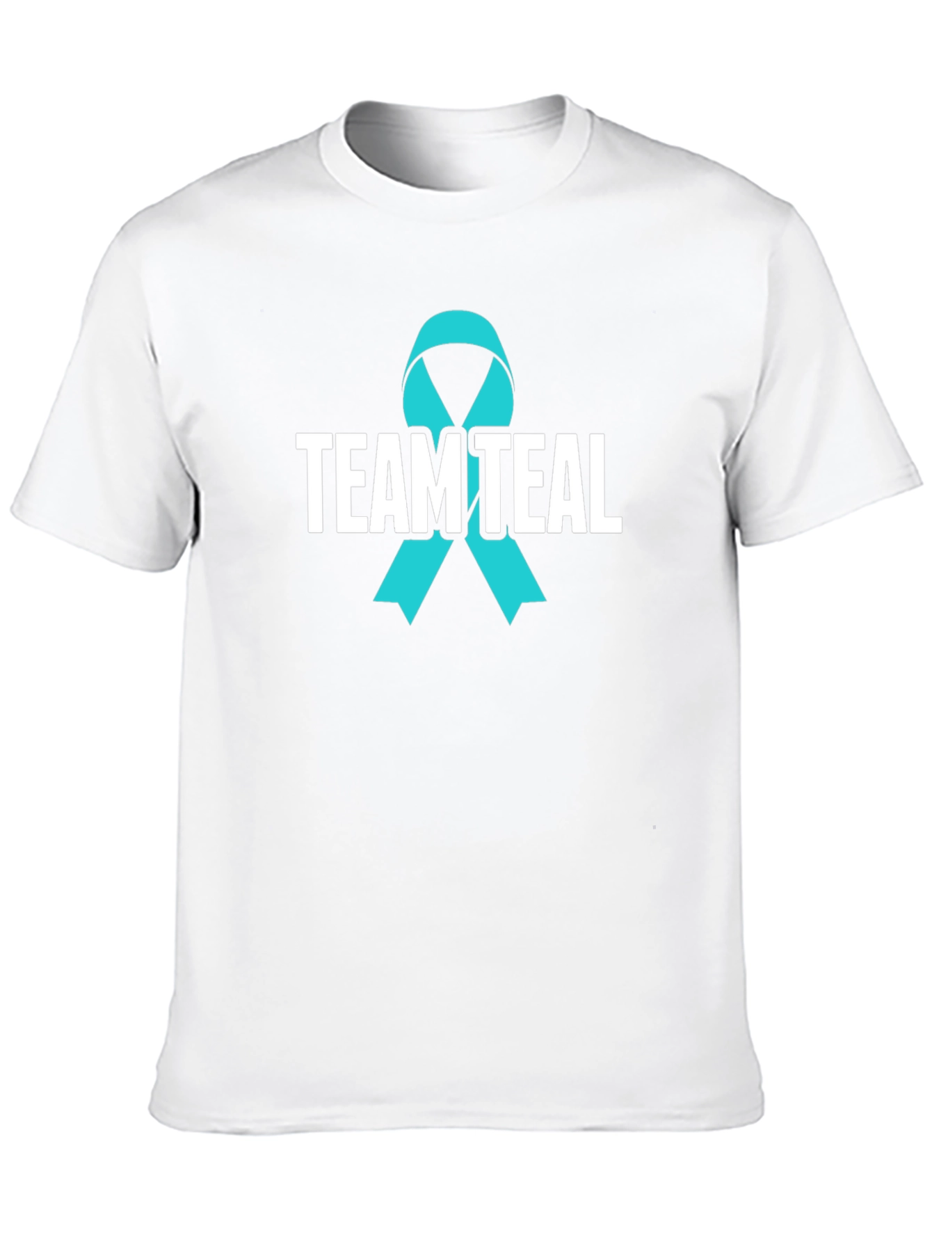 Team Teal Awareness Ribbon Graphic T-Shirt