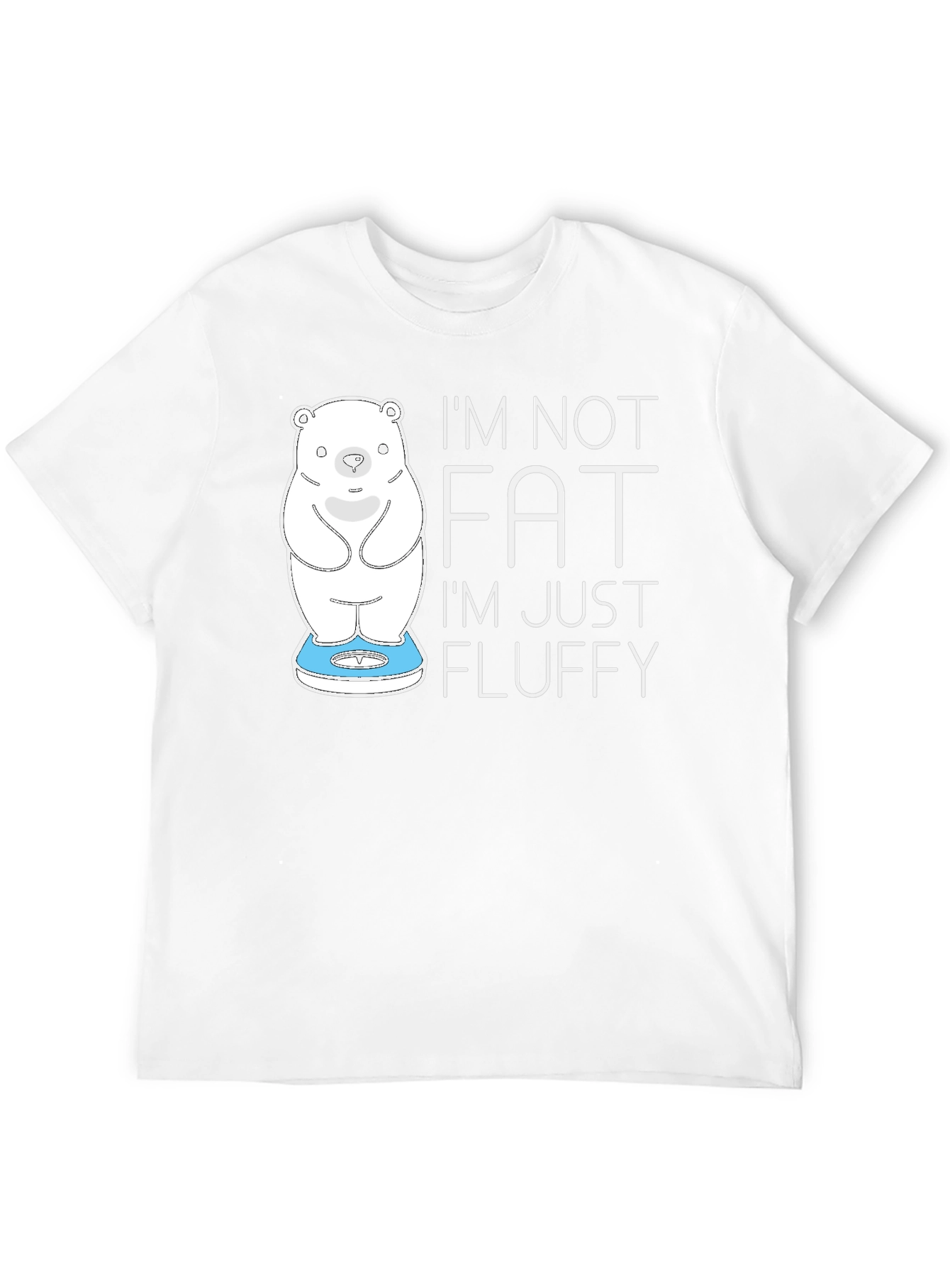 Im Not Fat Im Fluffy Black T-Shirt