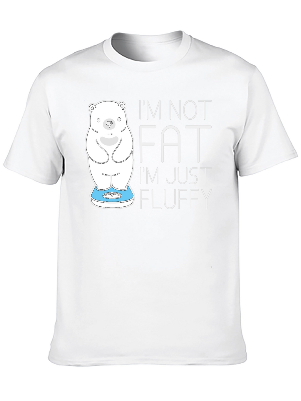 Im Not Fat Im Fluffy Black T-Shirt