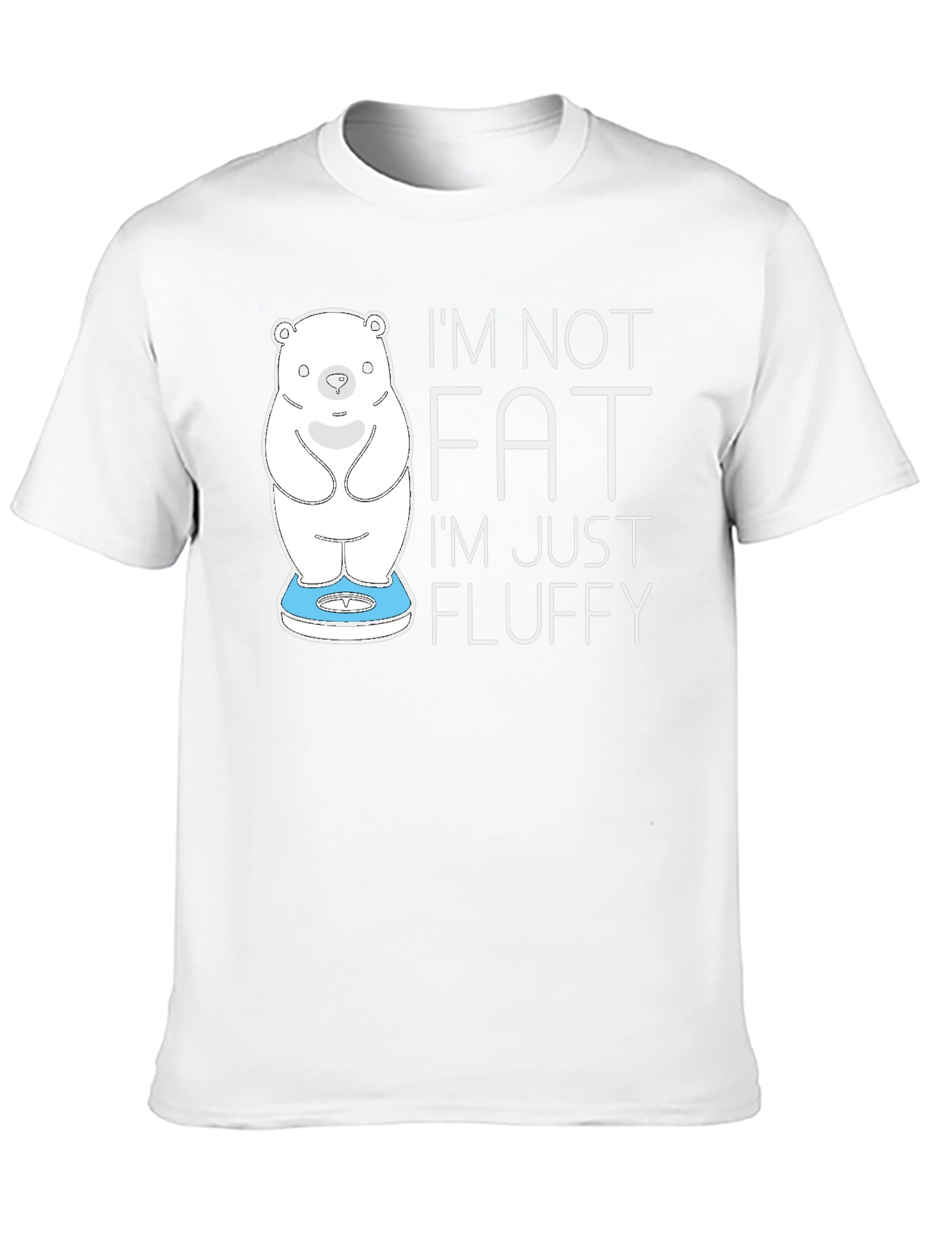 Im Not Fat Im Fluffy Black T-Shirt