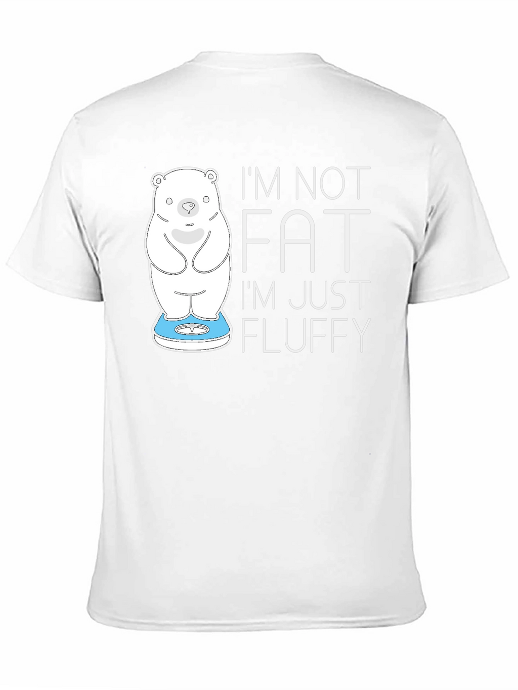 Im Not Fat Im Fluffy Black T-Shirt