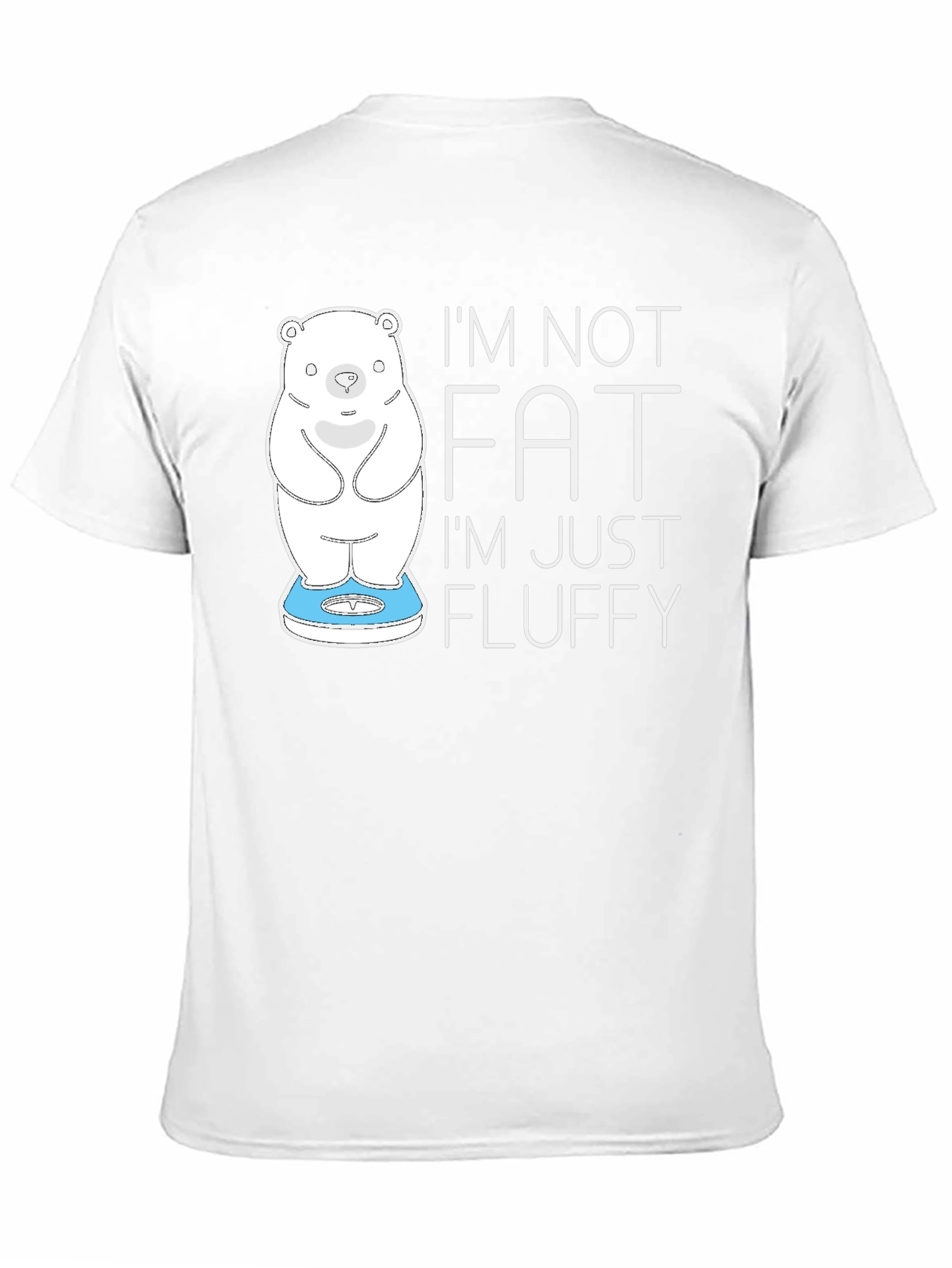 Im Not Fat Im Fluffy Black T-Shirt