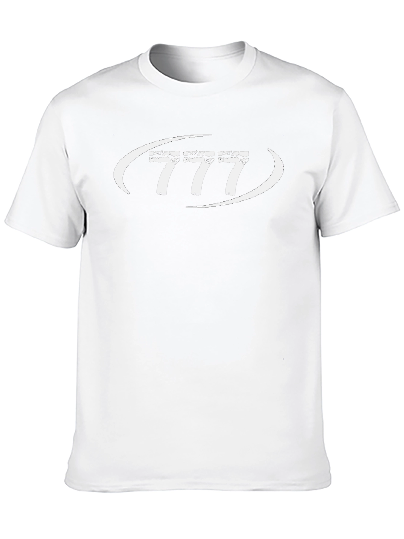 Lucky Number 777 Graphic Tee - Black