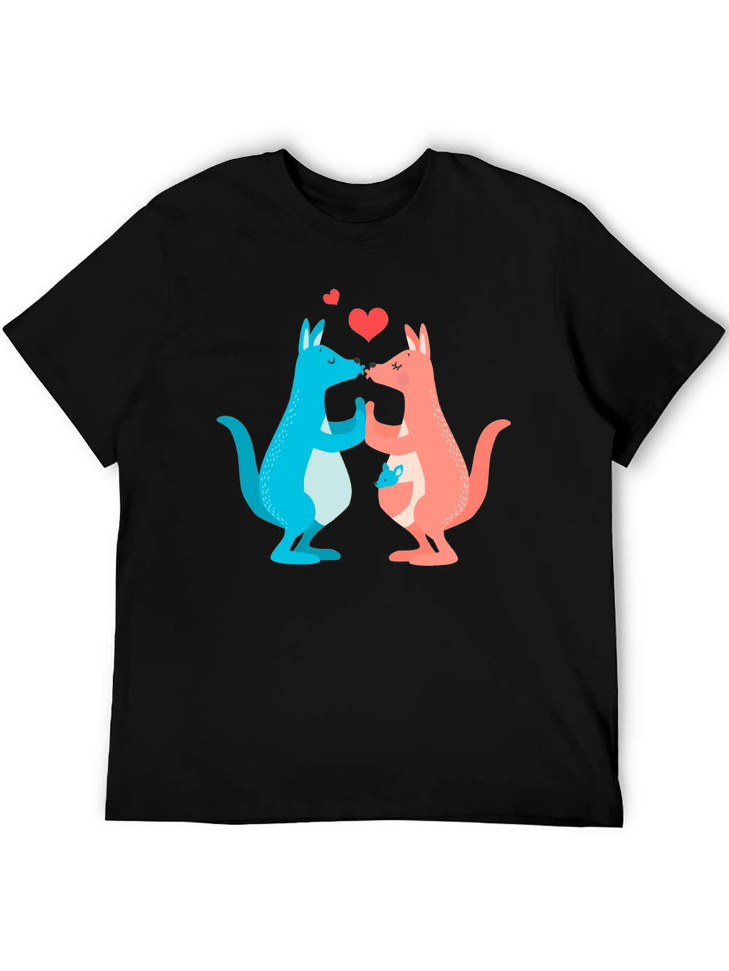 Kissing Kangaroos Graphic T-Shirt