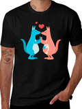 Kissing Kangaroos Graphic T-Shirt