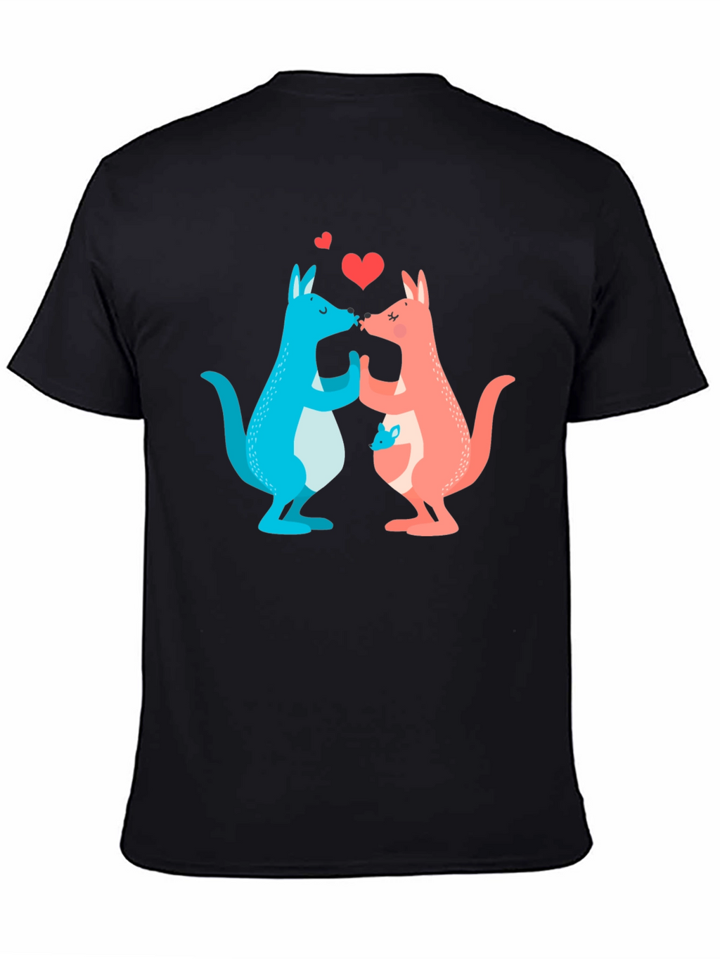 Kissing Kangaroos Graphic T-Shirt