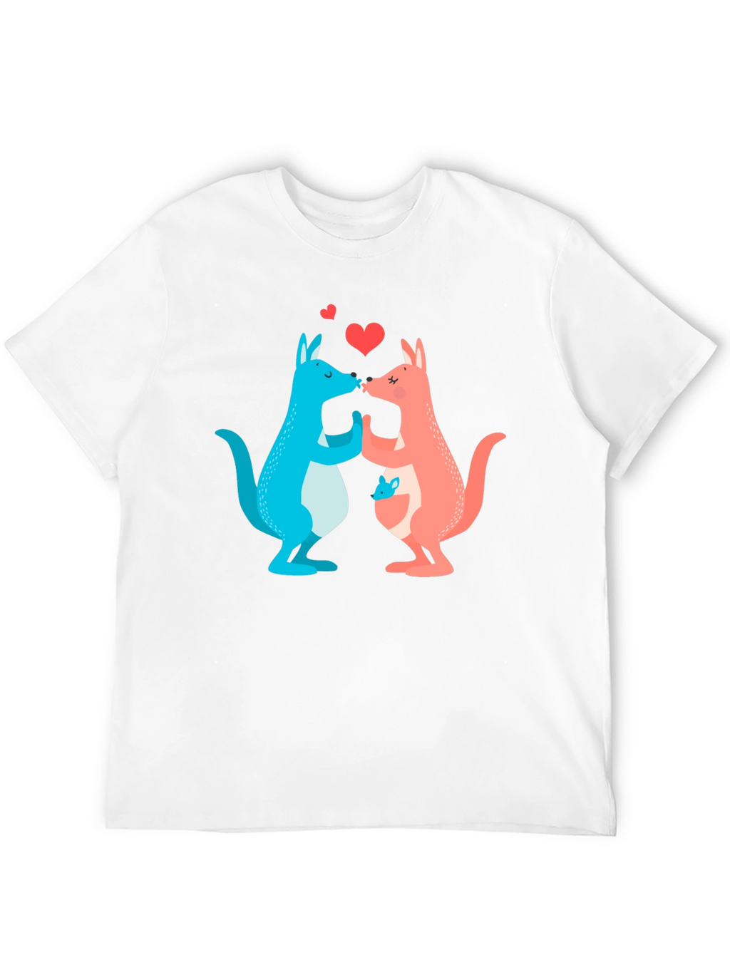 Kissing Kangaroos Graphic T-Shirt