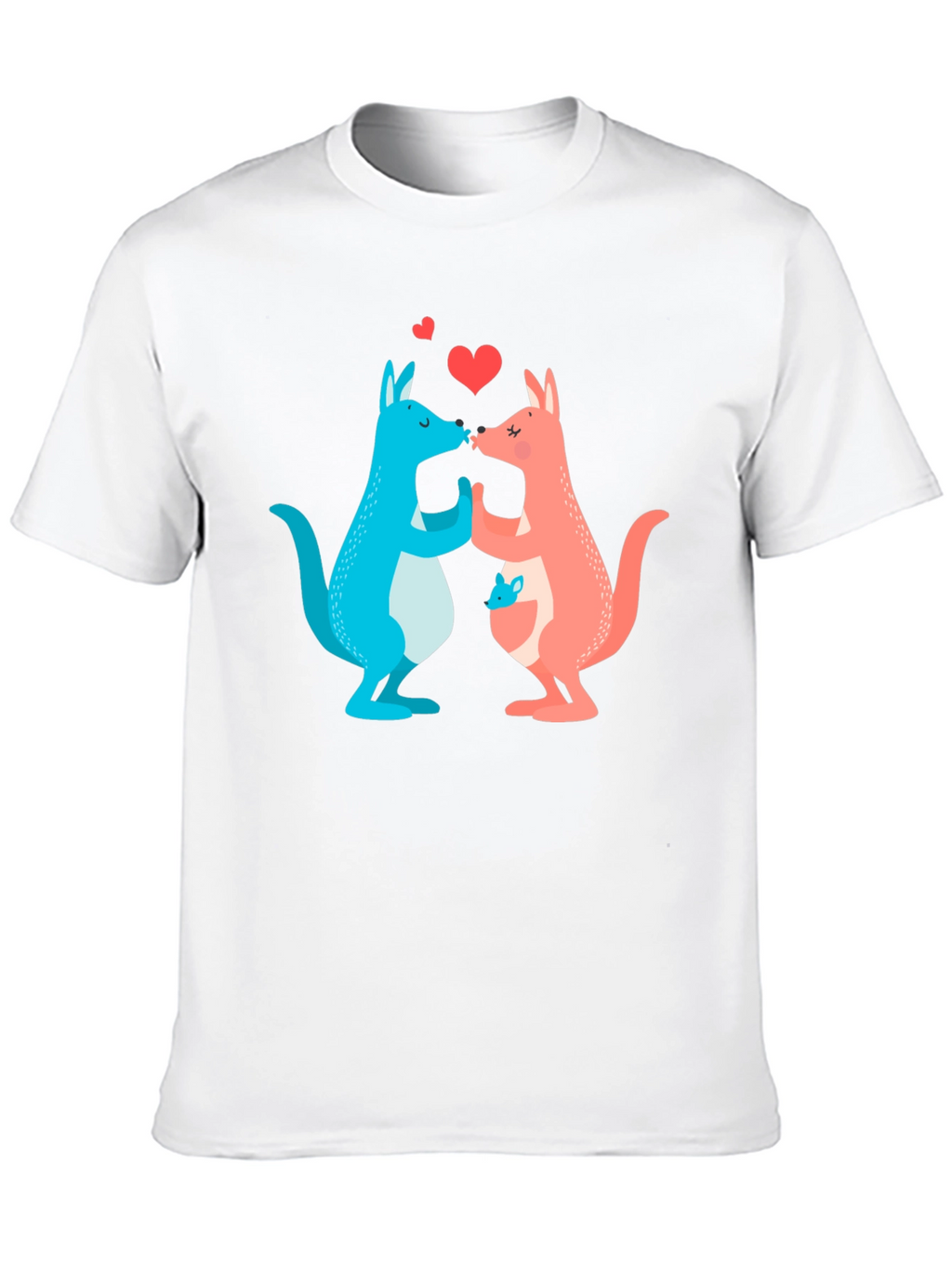 Kissing Kangaroos Graphic T-Shirt