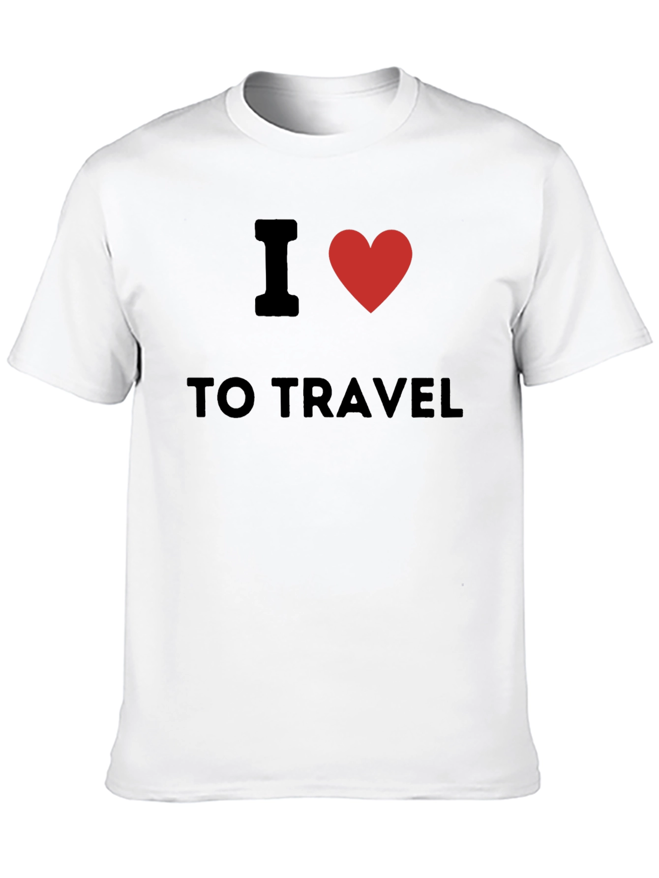 I Heart to Travel Black T-Shirt