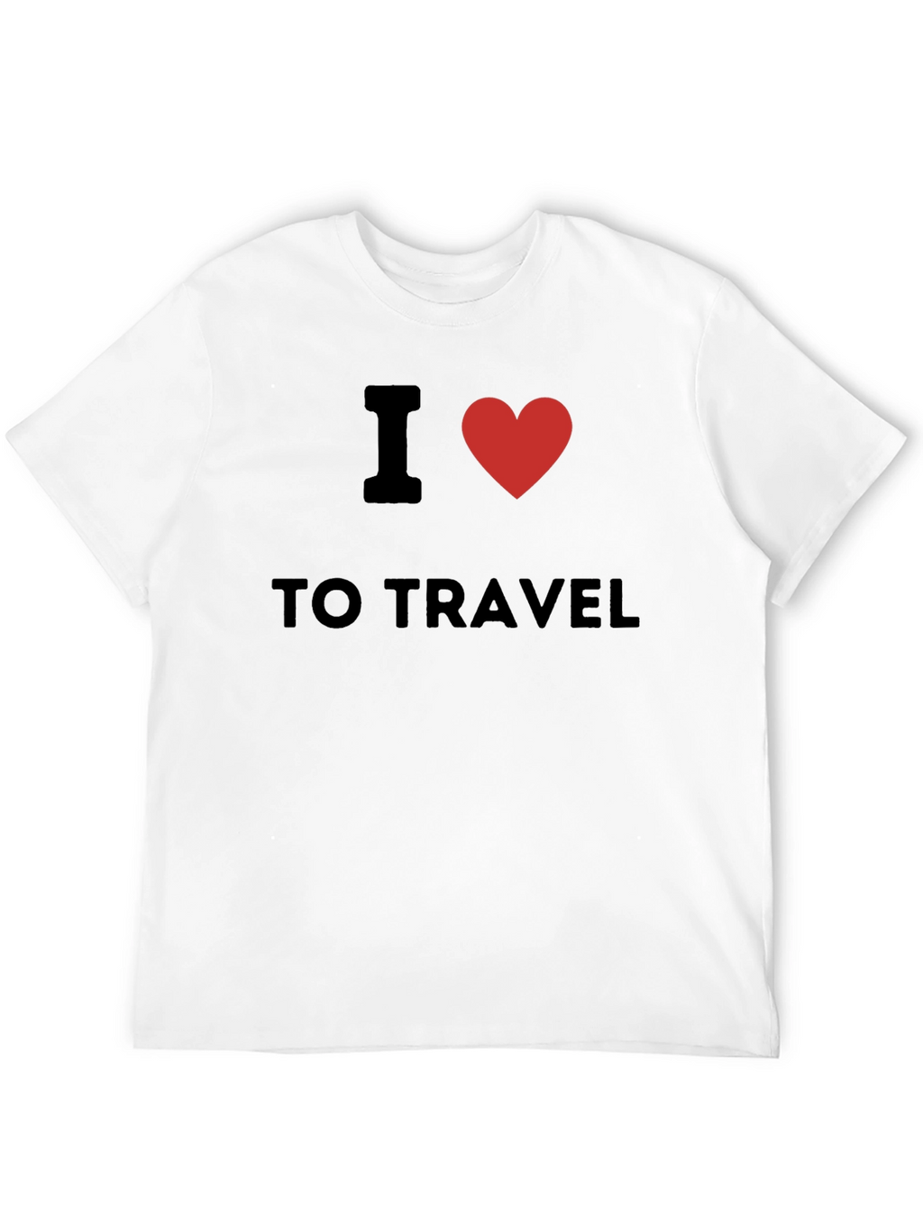 I Heart to Travel Black T-Shirt
