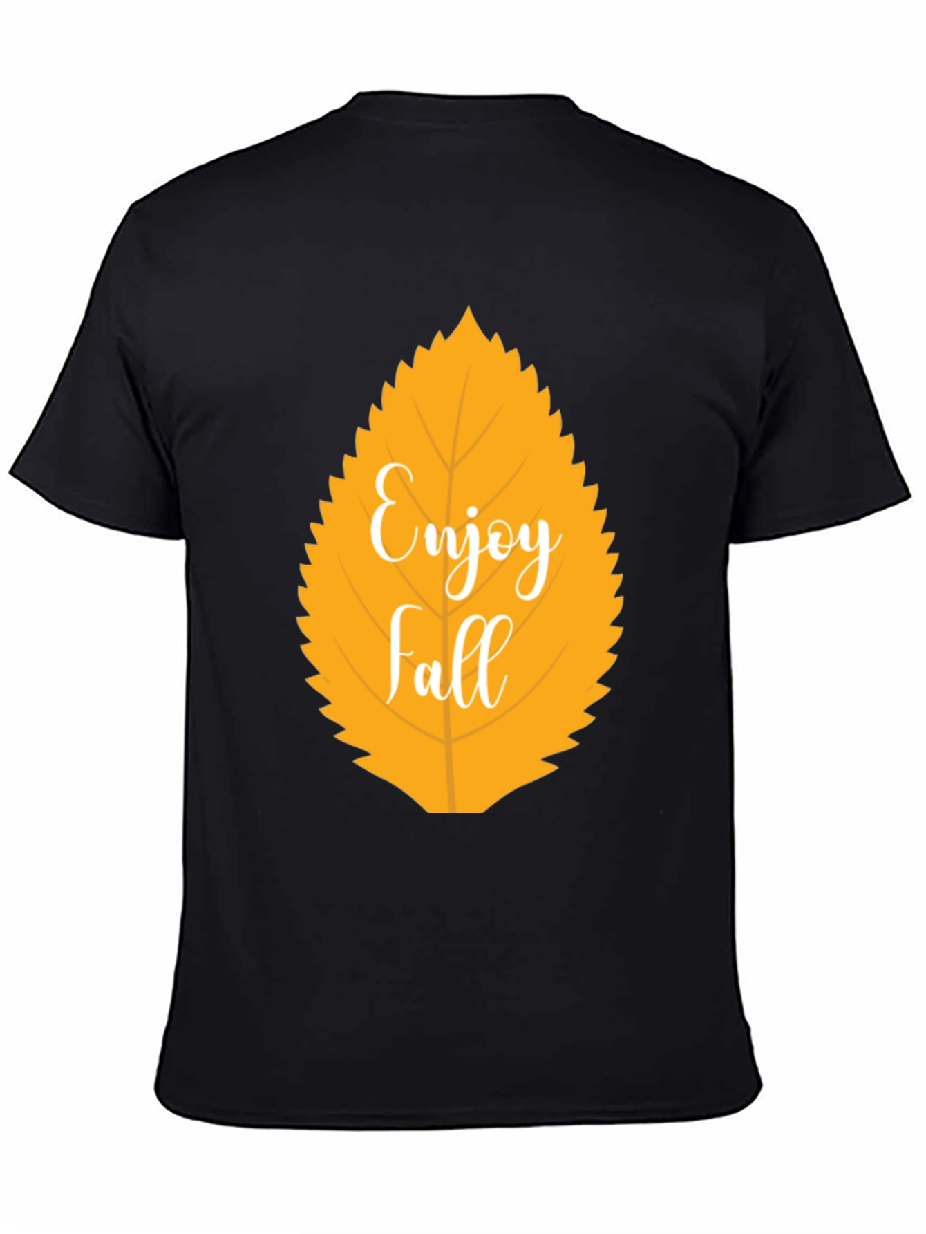 Enjoy Fall Leaf Graphic T-Shirt - Autumn Season Apparel