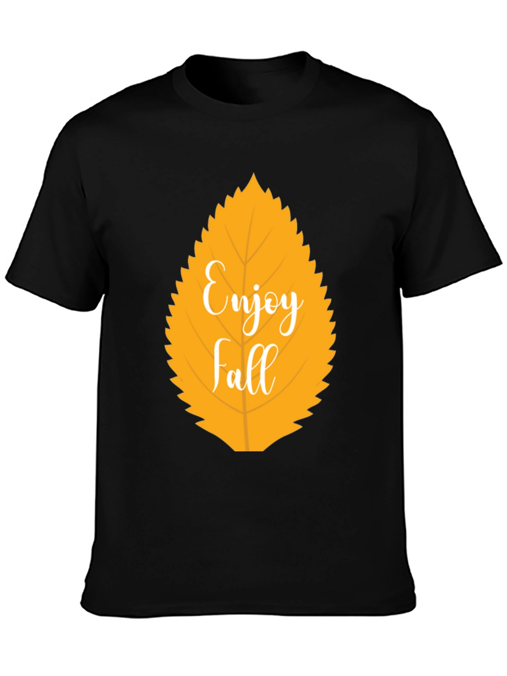 Enjoy Fall Leaf Graphic T-Shirt - Autumn Season Apparel