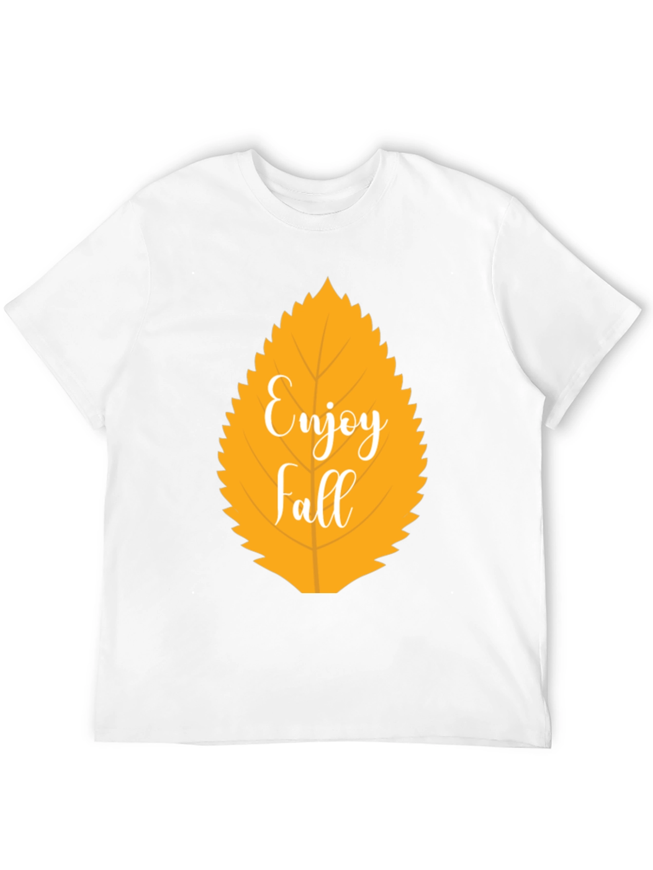 Enjoy Fall Leaf Graphic T-Shirt - Autumn Season Apparel