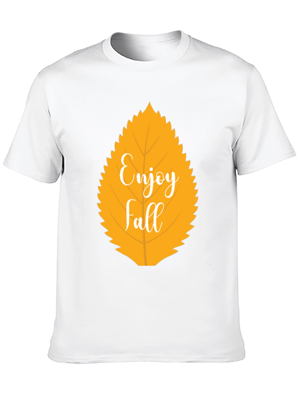 Enjoy Fall Leaf Graphic T-Shirt - Autumn Season Apparel