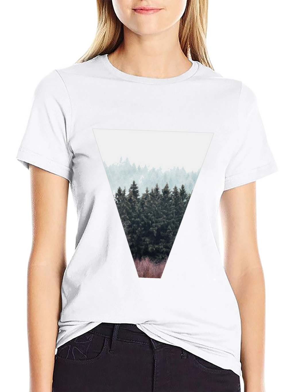 Triangle Forest Tee - Stylish Mens T-Shirt