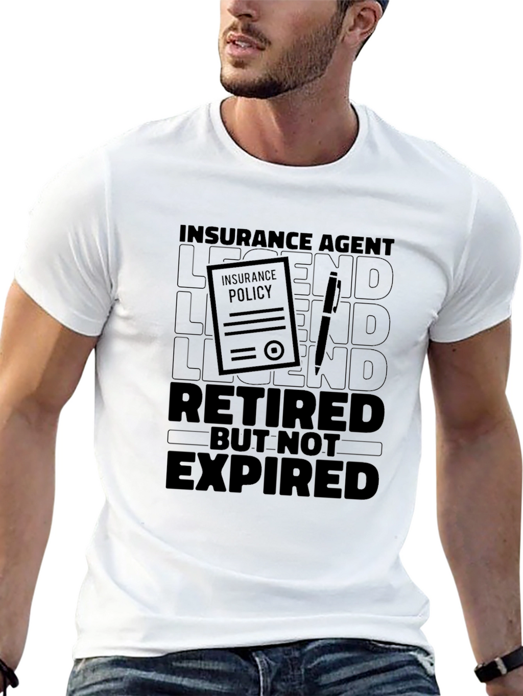 Insurance Agent Retired But Not Expired T-Shirt