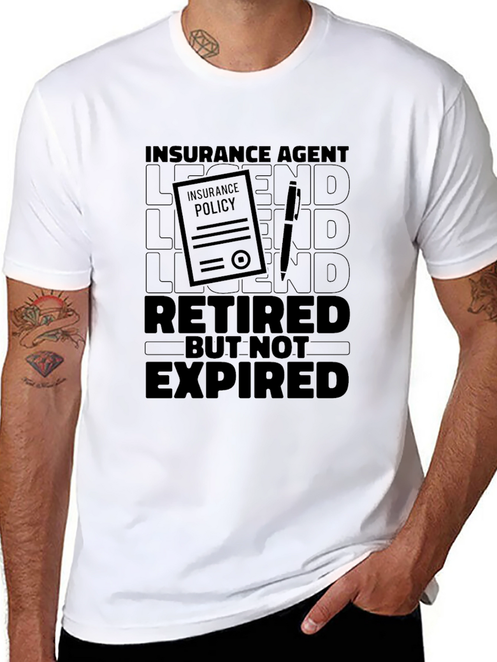 Insurance Agent Retired But Not Expired T-Shirt