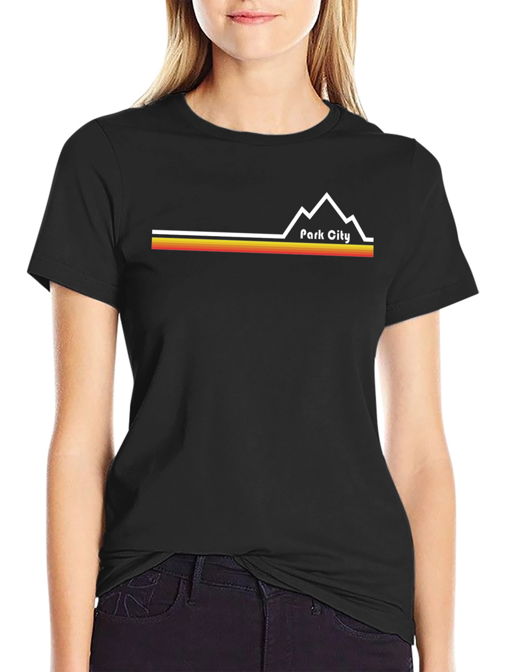 Park City Retro Graphic Tee - Black