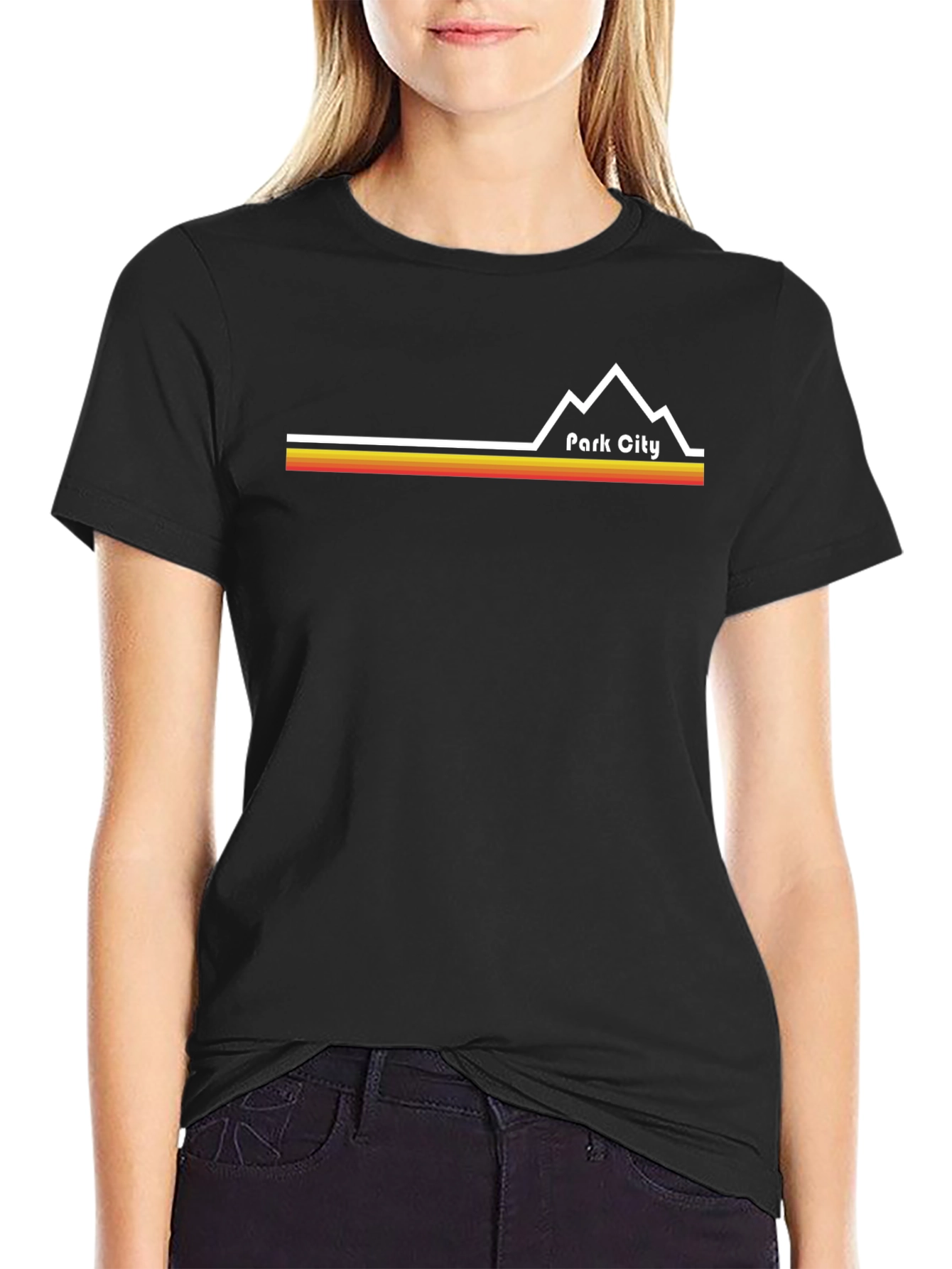 Park City Retro Graphic Tee - Black