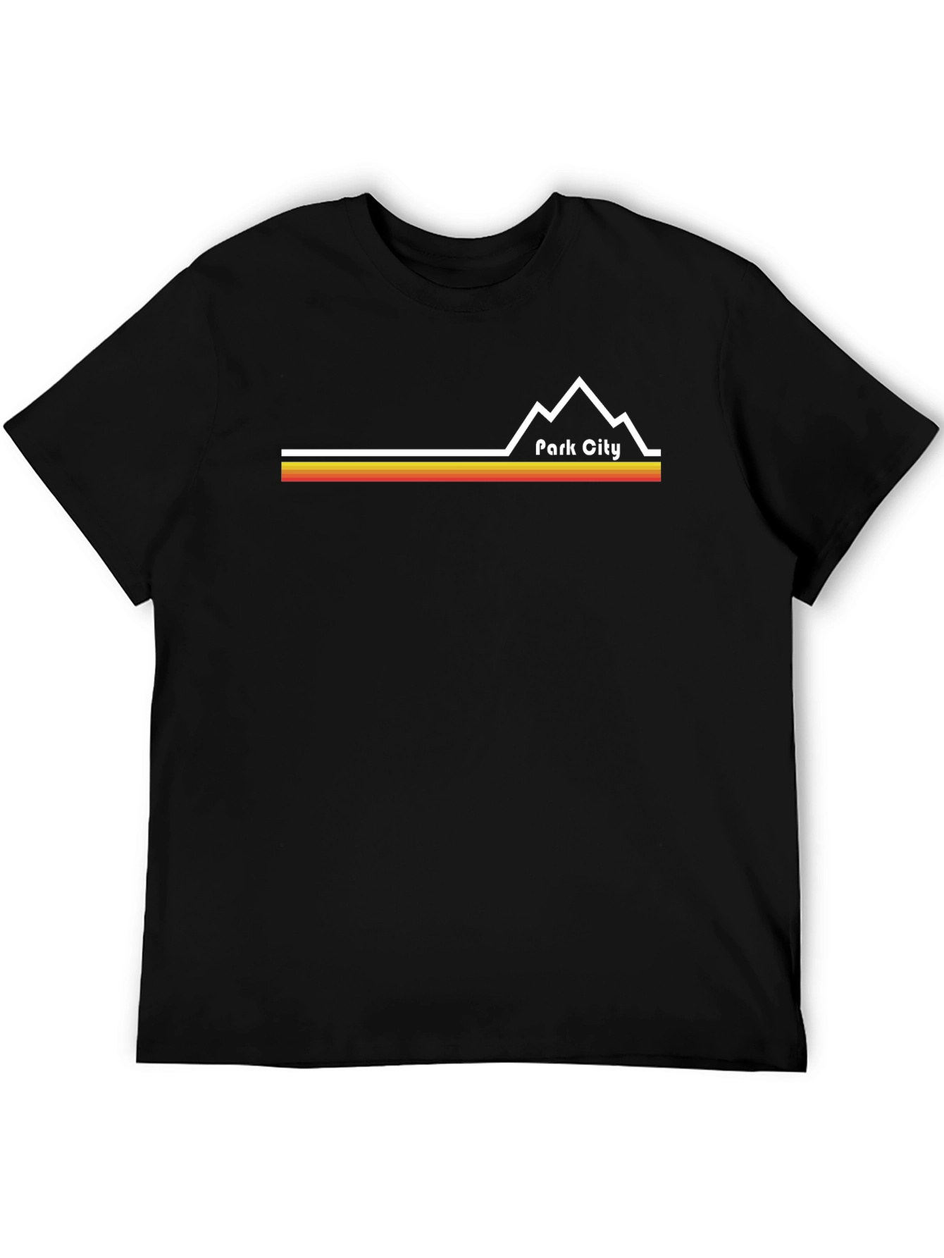 Park City Retro Graphic Tee - Black