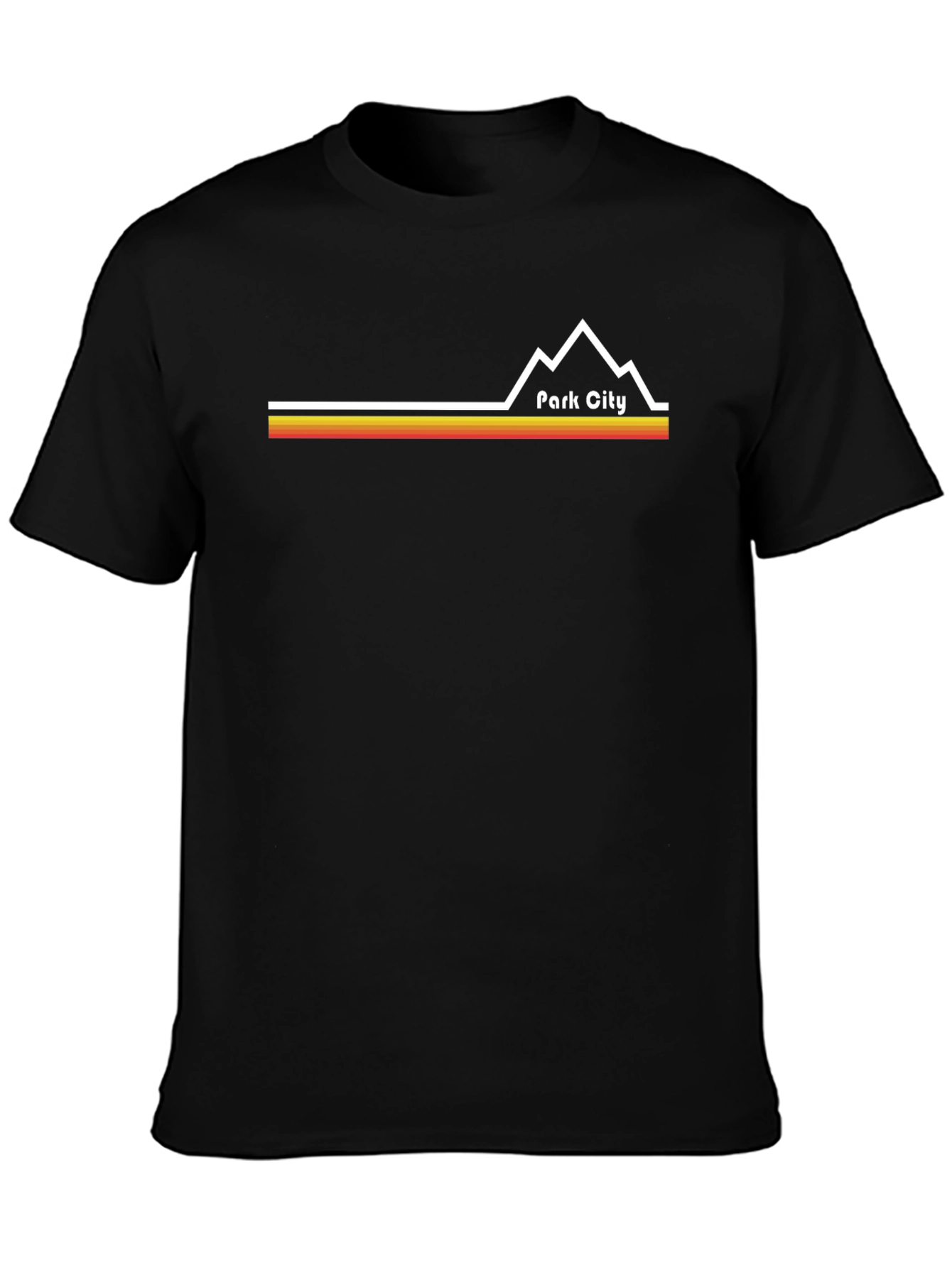 Park City Retro Graphic Tee - Black