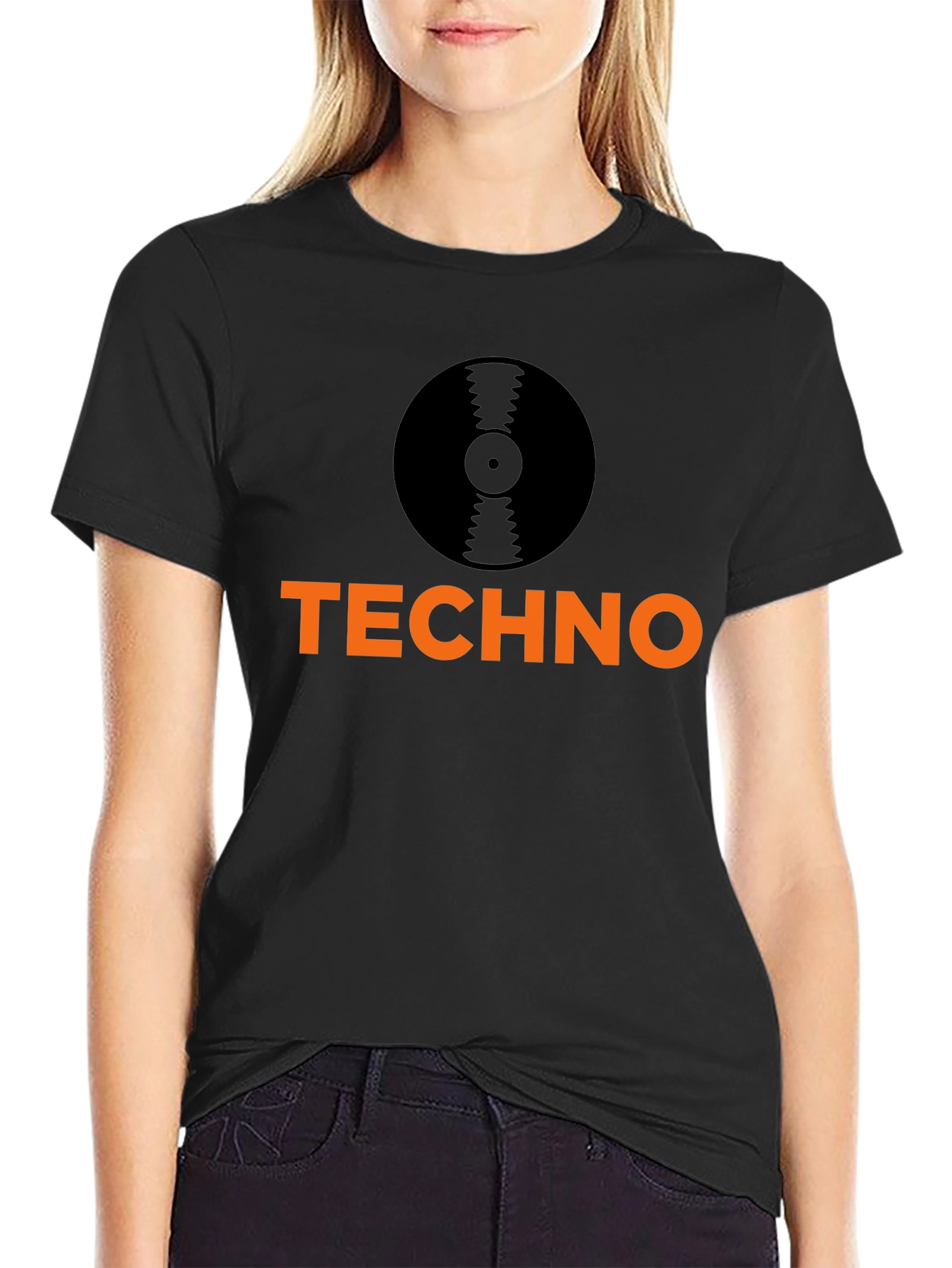 Techno Music T-Shirt - Graphic Tee DJ Record