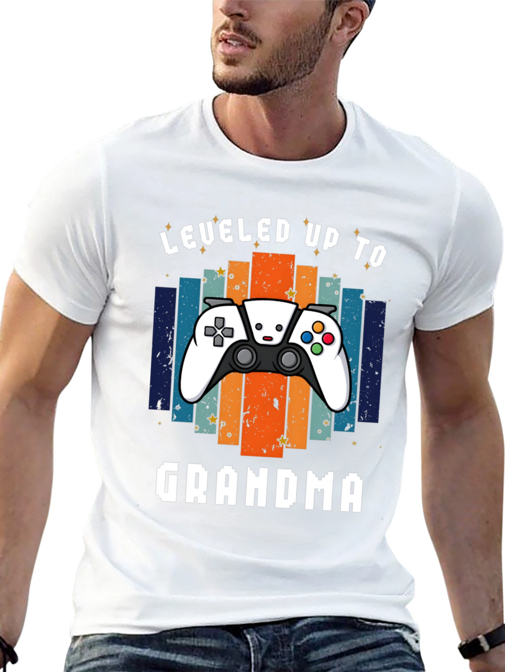 Leveled Up to Grandma Gaming T-Shirt