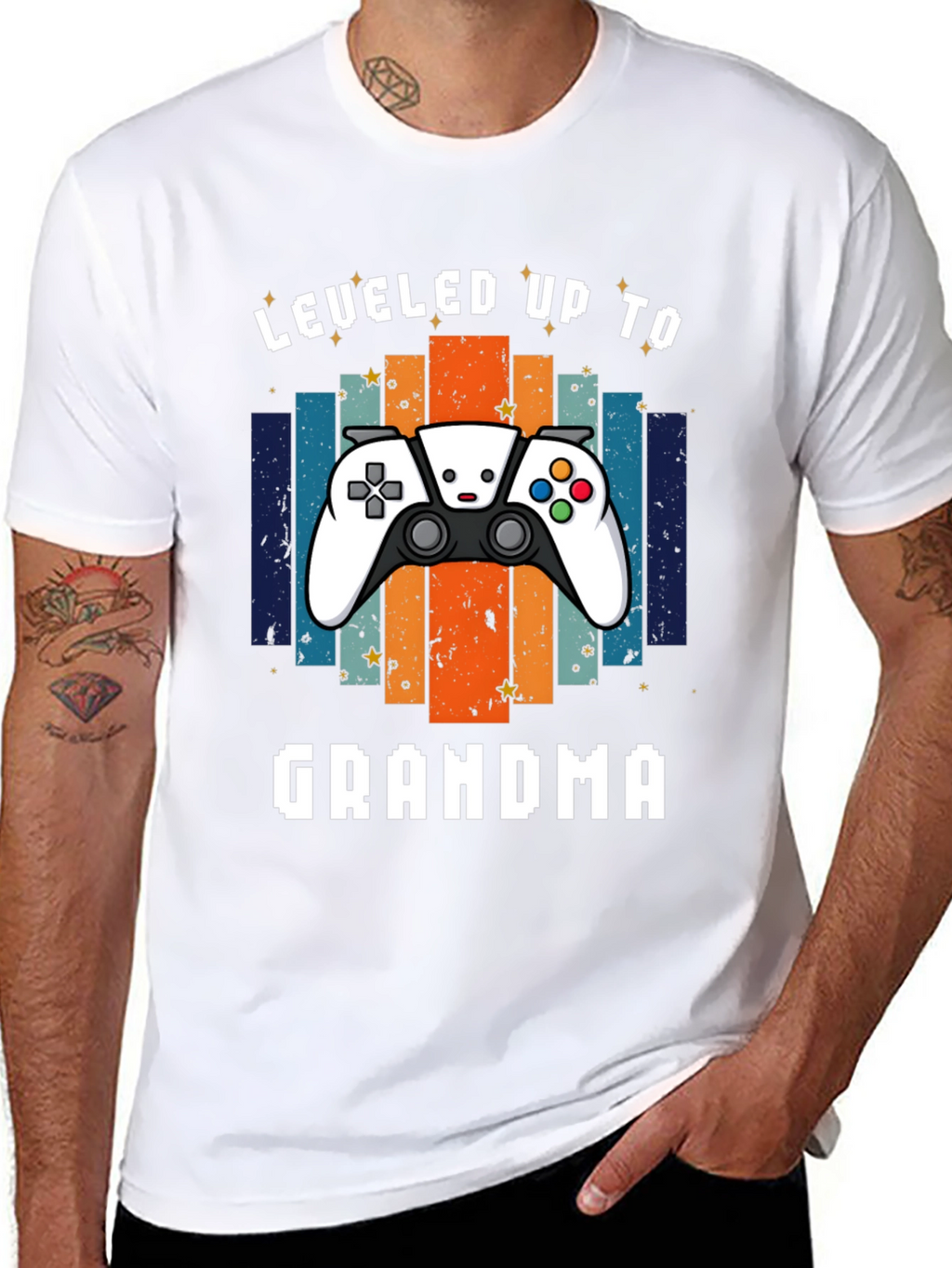 Leveled Up to Grandma Gaming T-Shirt
