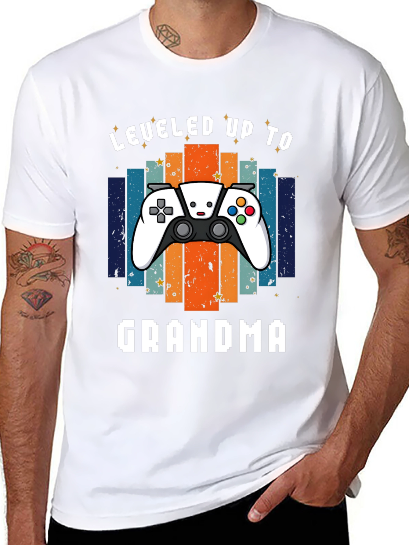 Leveled Up to Grandma Gaming T-Shirt