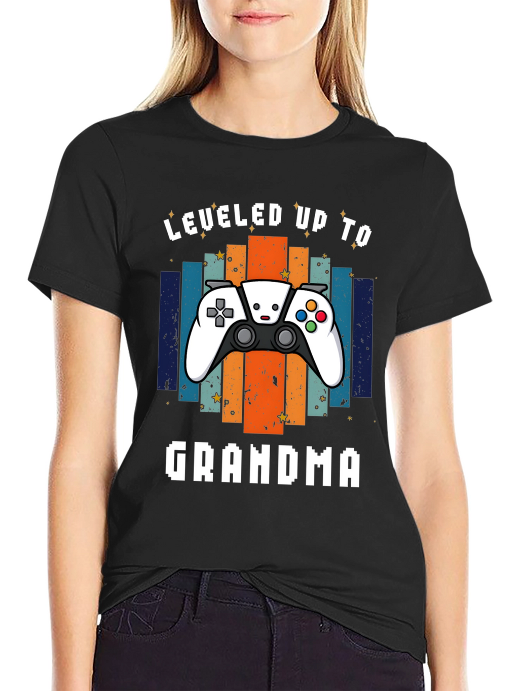 Leveled Up to Grandma Gaming T-Shirt
