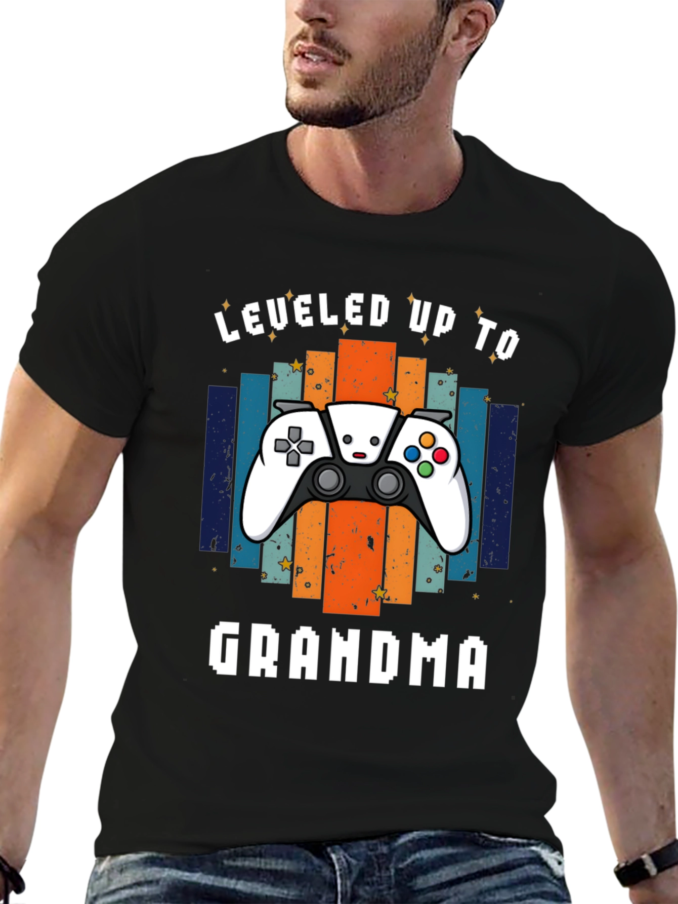 Leveled Up to Grandma Gaming T-Shirt
