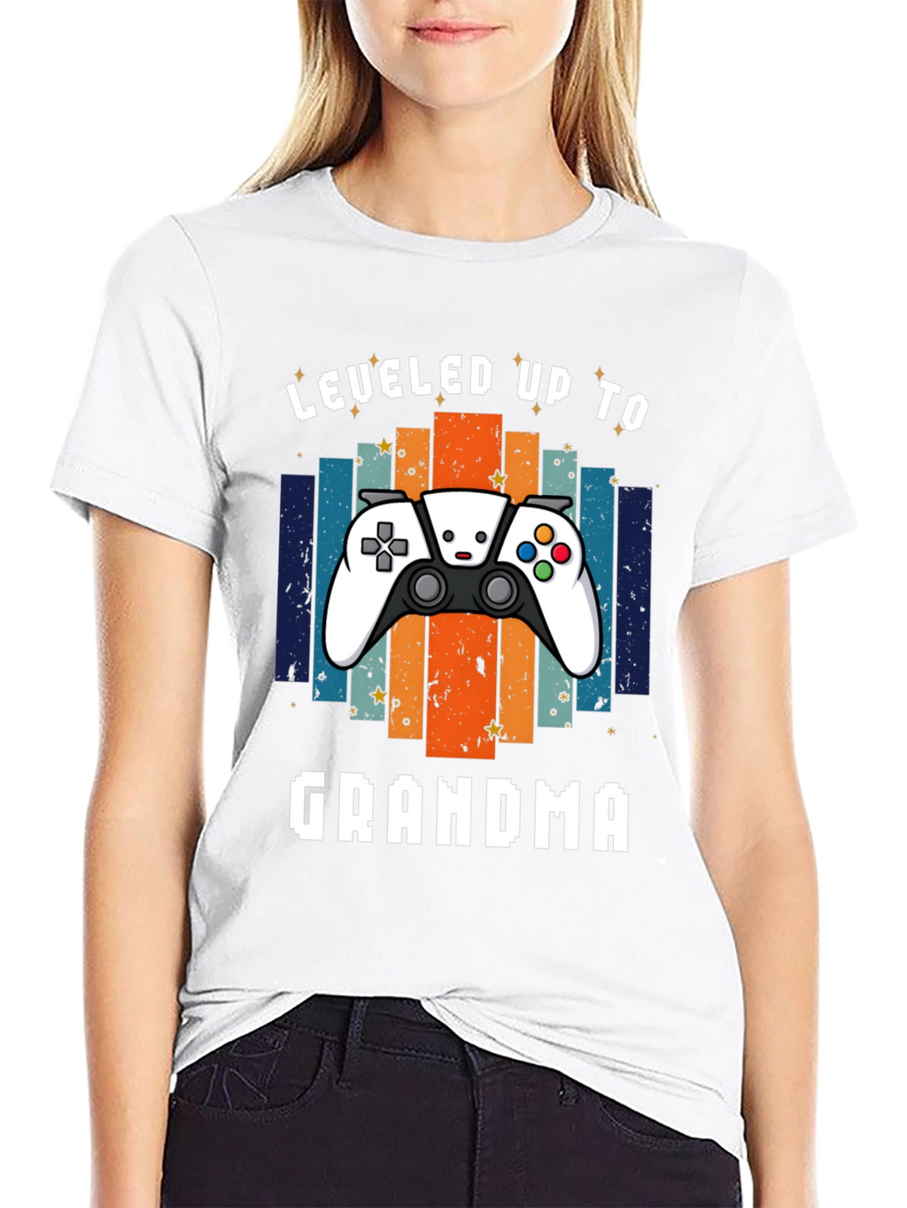 Leveled Up to Grandma Gaming T-Shirt