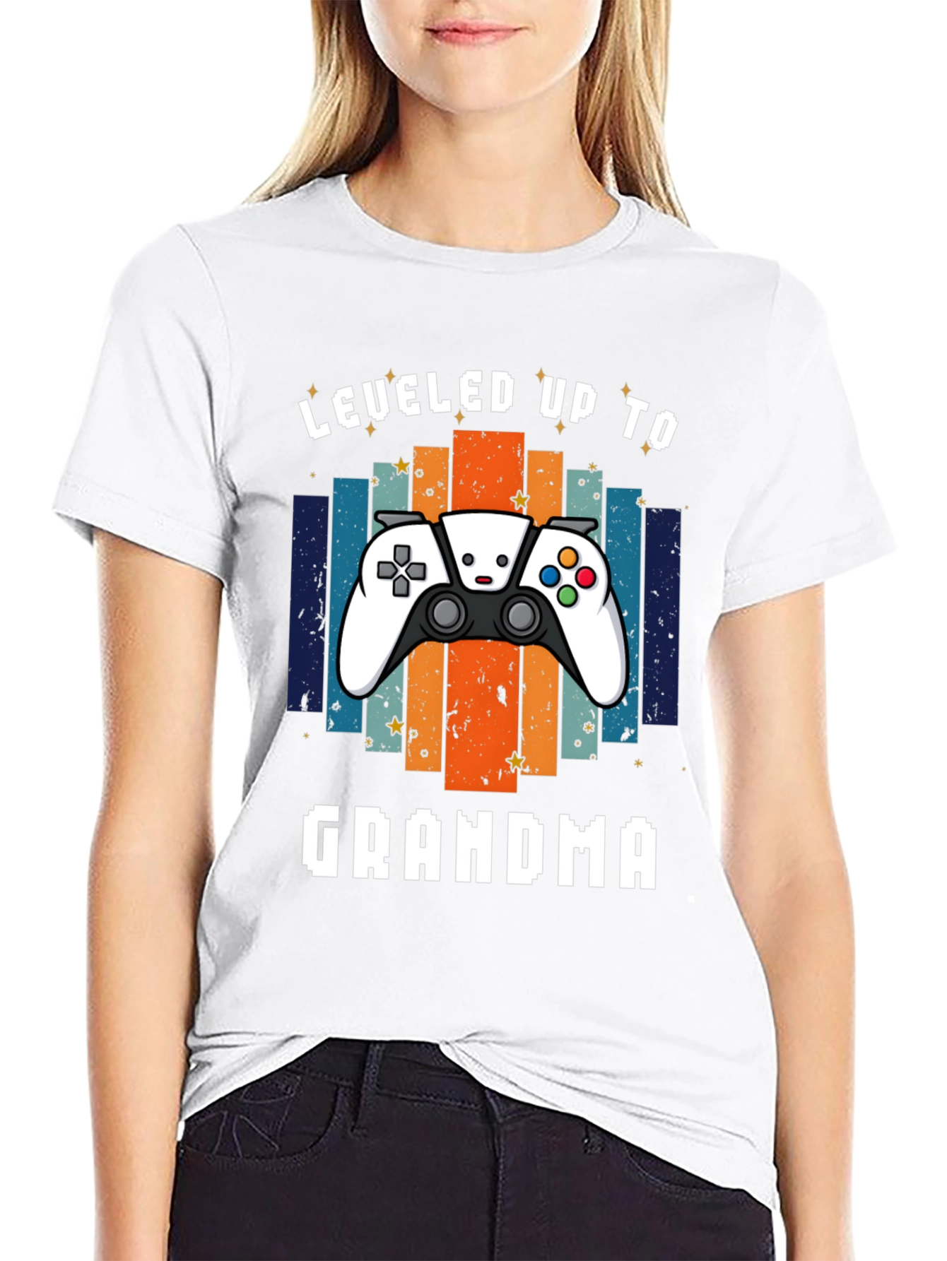 Leveled Up to Grandma Gaming T-Shirt
