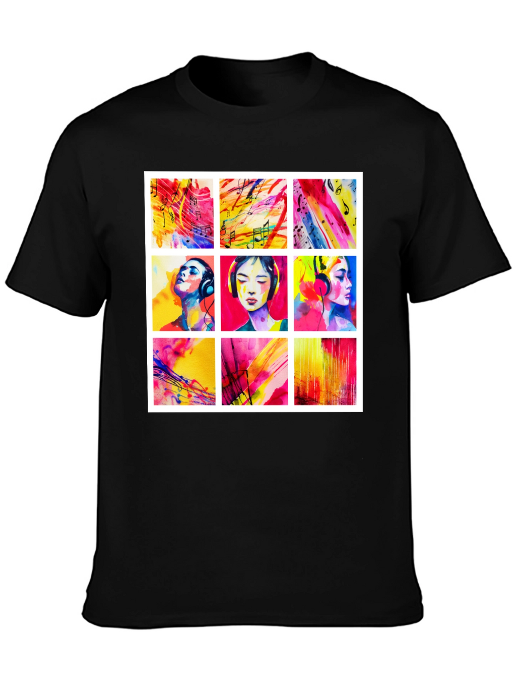 Artistic Watercolor Music T-Shirt