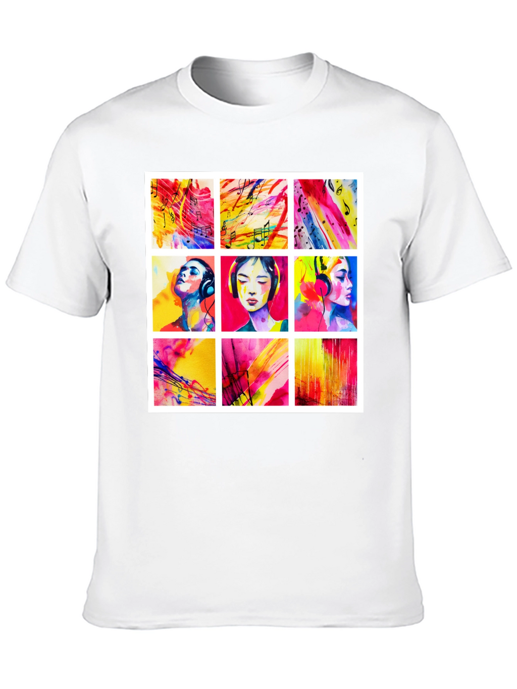 Artistic Watercolor Music T-Shirt